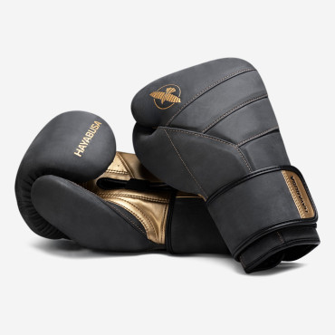 Boxerské rukavice Hayabusa T3 LX - Obsidián / Zlato