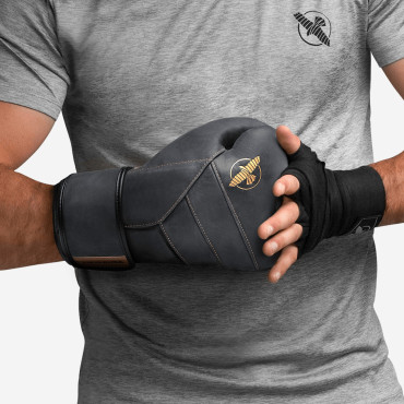 Boxerské rukavice Hayabusa T3 LX - Obsidián / Zlato