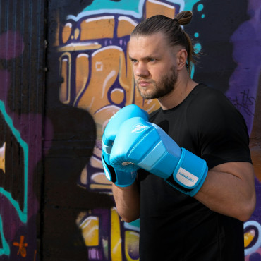 Boxing gloves Hayabusa T3 - neon blue