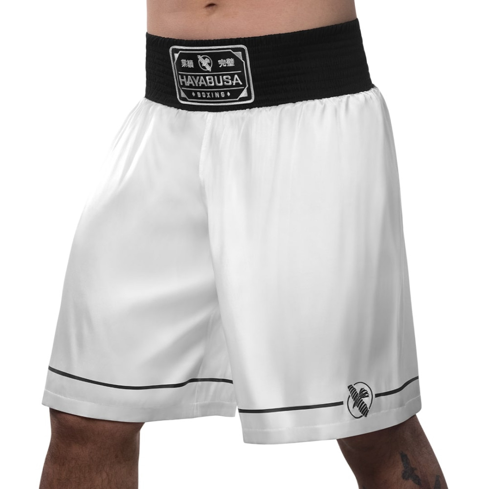 Boxerské trenky Hayabusa Pro Boxing - bílé