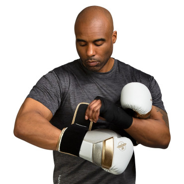 Boxing gloves Hayabusa T3 - white / gold 