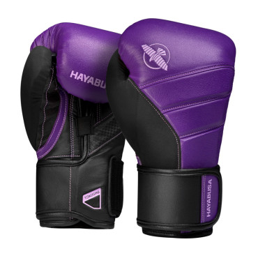 Boxerské rukavice Hayabusa T3 - fialová / černá Boxerské rukavice Hayabusa T3 - fialová / černá