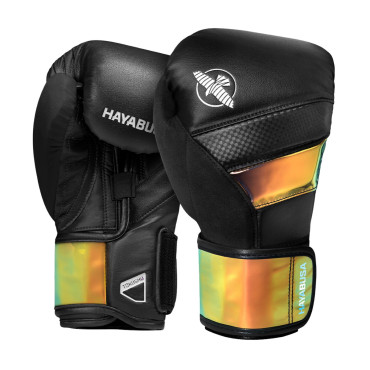 Boxerské rukavice Hayabusa T3 - černá / duhová Boxerské rukavice Hayabusa T3 - černá / duhová