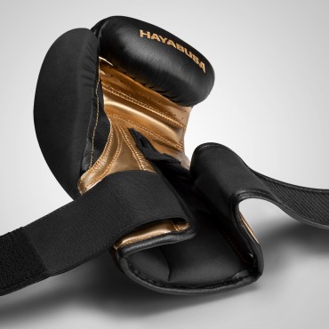 Boxerské rukavice Hayabusa T3 - černá / zlatá