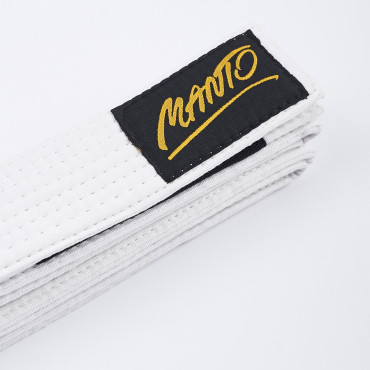 Children's belt for BJJ kimono MANTO TAG - white