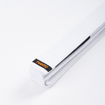 Belt for BJJ kimono MANTO LABEL - white