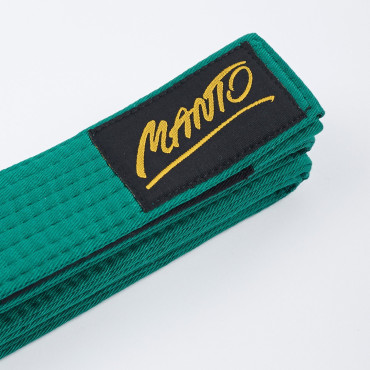Children's belt for BJJ kimono MANTO TAG - green