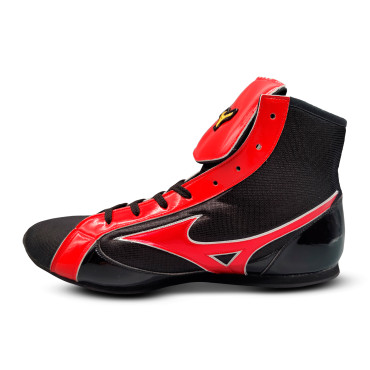 Boxing shoes Mizuno Mid-Cut - black / red