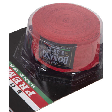 Hand wraps No Boxing No Life - red