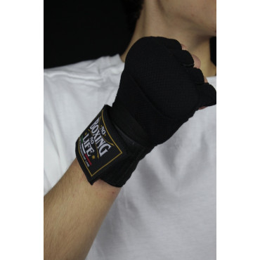 Gel hand wraps No Boxing No Life - black