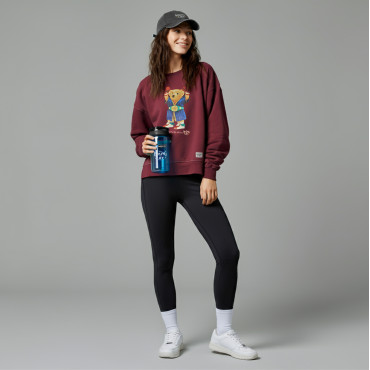 Sweatshirt NBNL Champion bear - burgundy