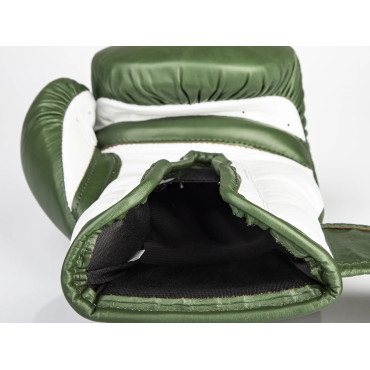 Boxerské rukavice Paffen Sport PRO KLETT - olivové / bílé