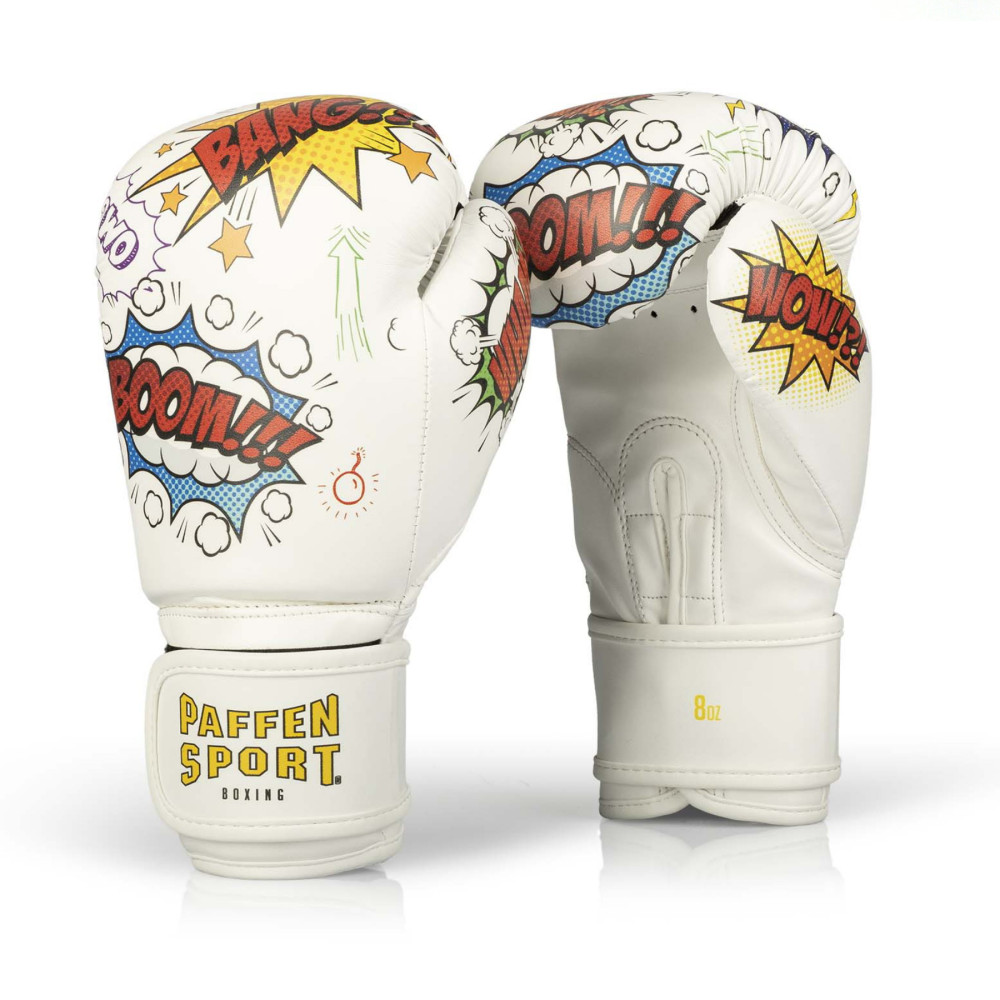 Children's boxing gloves Paffen Sport COMIC - white Children's boxing gloves Paffen Sport COMIC - white