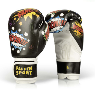 Children's boxing gloves Paffen Sport COMIC - black