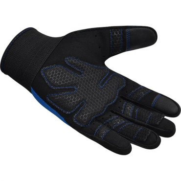 Celoprstové fitness rukavice RDX - modré