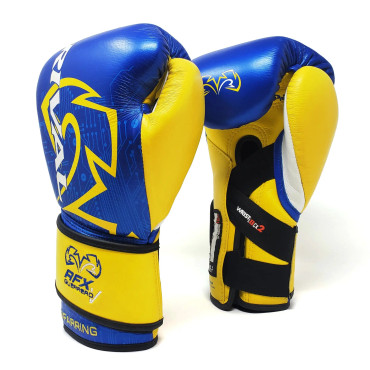 Boxerské rukavice Rival GUERRERO V - P4P - modré / žluté
