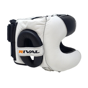 Headgear with nose guard Rival - white 