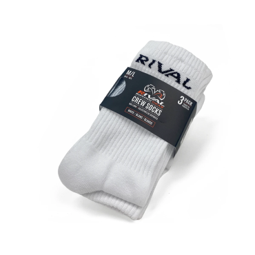 Boxing socks Rival Crew 3 pack - white