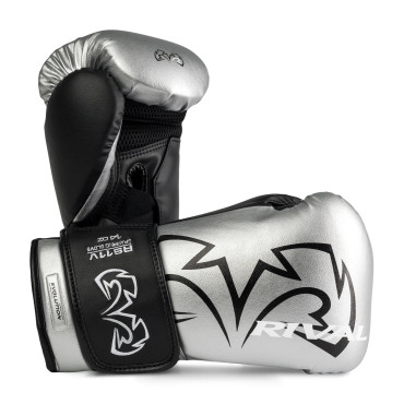 Boxerské rukavice Rival Evolution - stříbrné