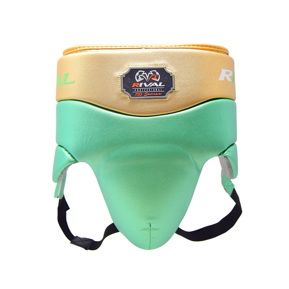 Groin guard Rival RNFL100 with laces - green Groin guard Rival RNFL100 with laces - green