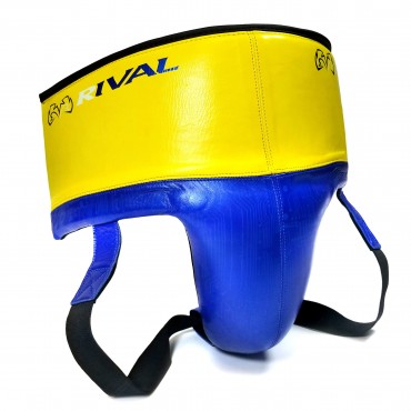 Groin guard Rival P4P LOMA - yellow / blue
