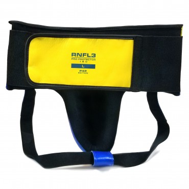 Groin guard Rival P4P LOMA - yellow / blue