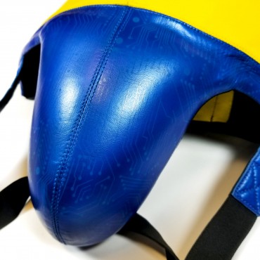 Groin guard Rival P4P LOMA - yellow / blue