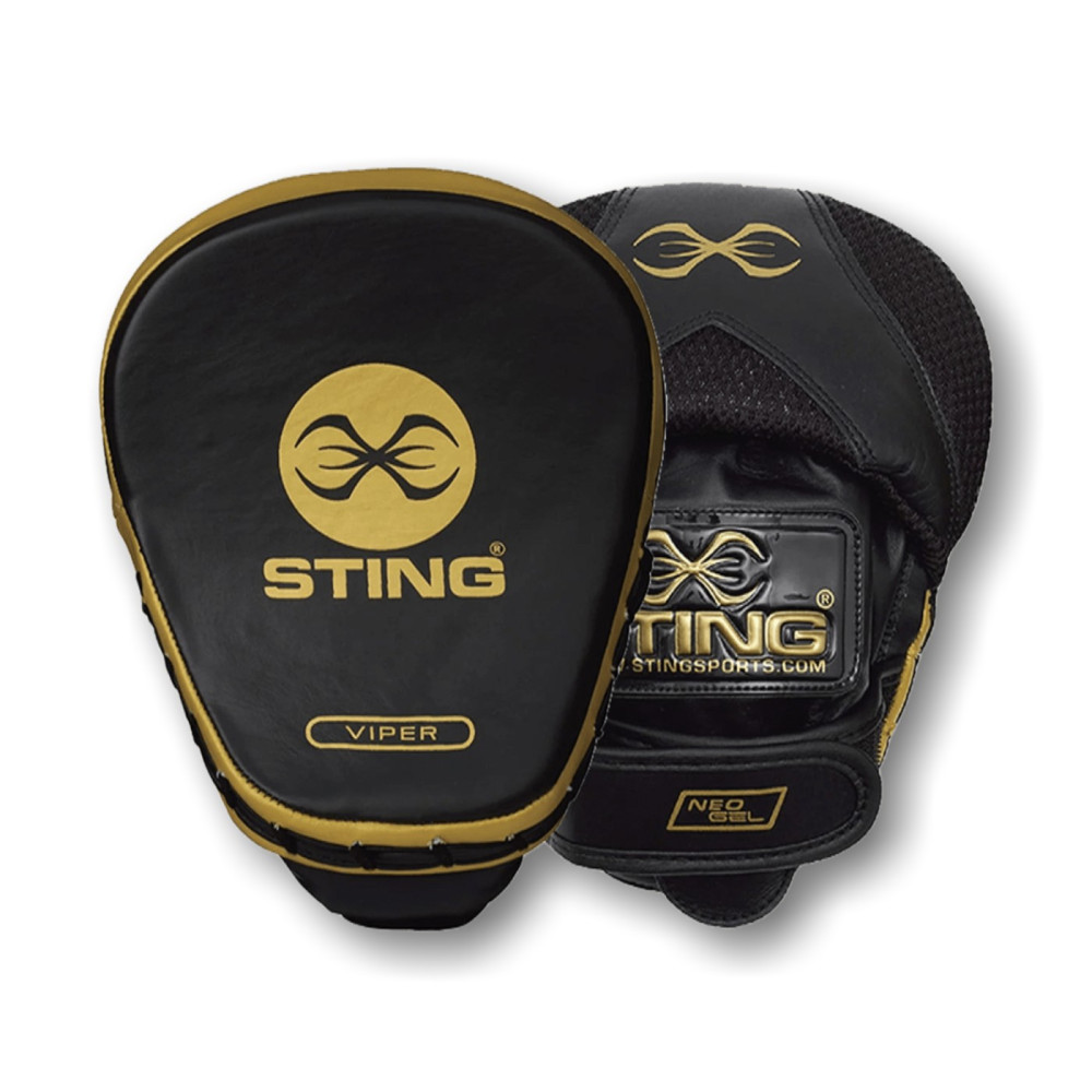 Boxing Mitts Sting Viper Speed - black / gold Boxing Mitts Sting Viper Speed - black / gold