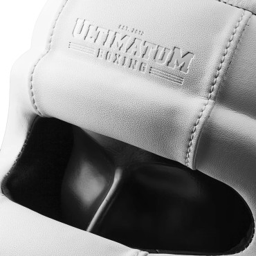 Boxerská helma Ultimatum GEN5 s rámem - bílá