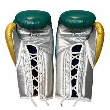 Zápasové boxerské rukavice Winning - zelené / zlaté