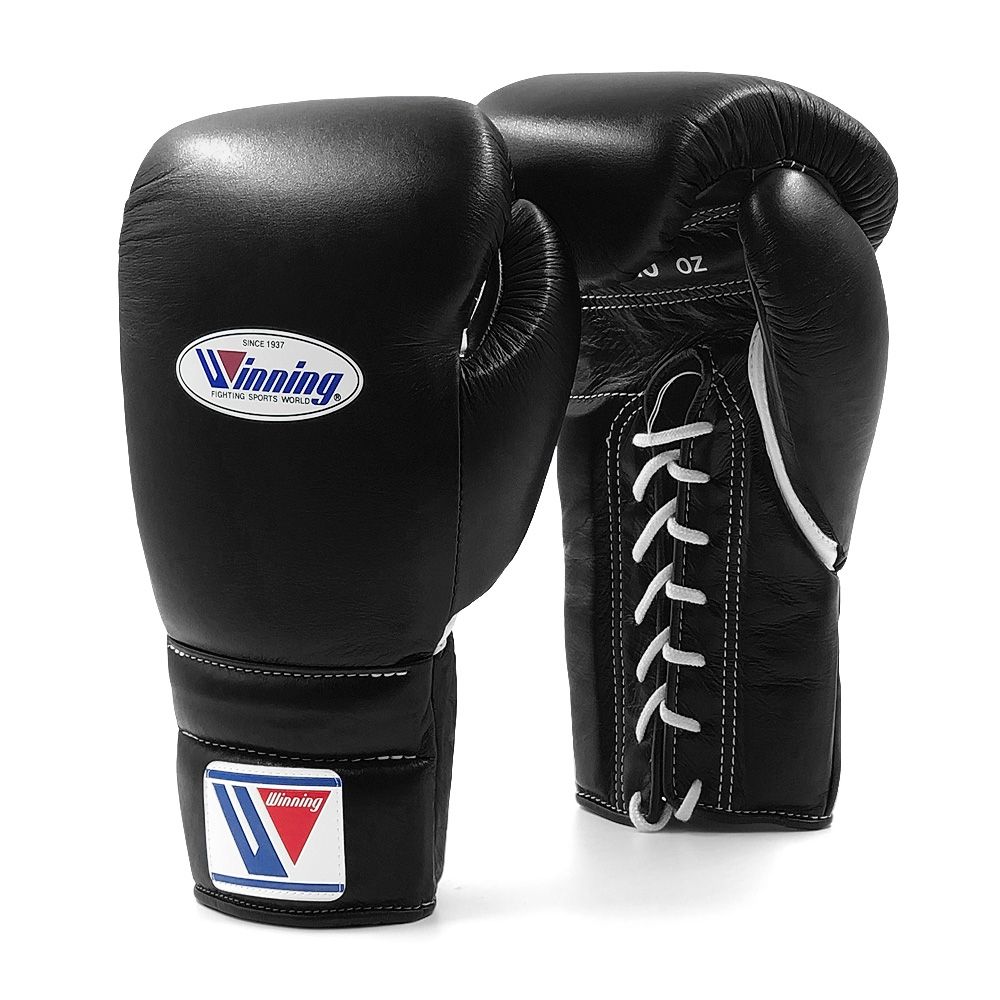 Šněrovací boxerské rukavice Winning - černé Šněrovací boxerské rukavice Winning - černé