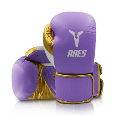 Boxerské rukavice Ares Athena - fialové / zlaté