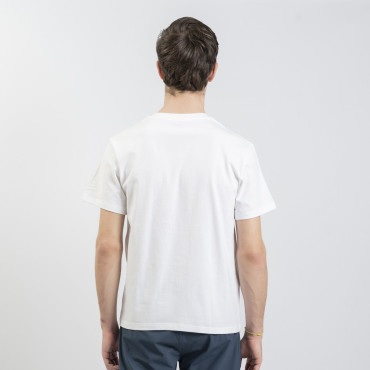 Azza Fencing Pattern Electric T-Shirt – White