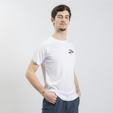 Azza Fencing Pattern Black Performance T-Shirt - Logo