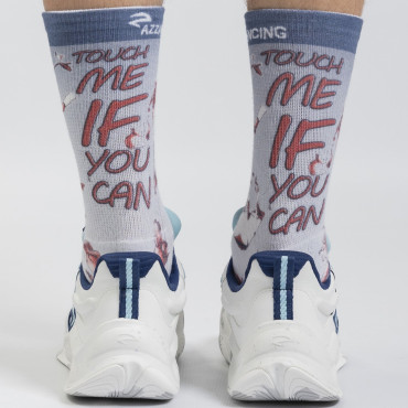 Fencing Socks Azza Touch Me If You Can - White / Blue