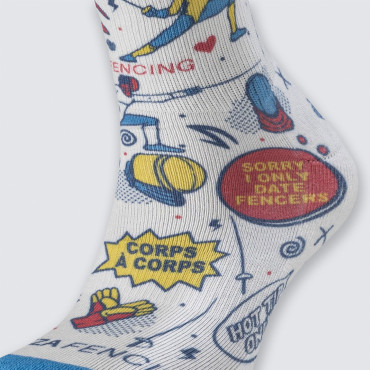 Fencing Socks Azza To Fence Or Not To Fence - Multicolor