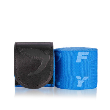 Boxerské bandáže Fly Monogram - modré