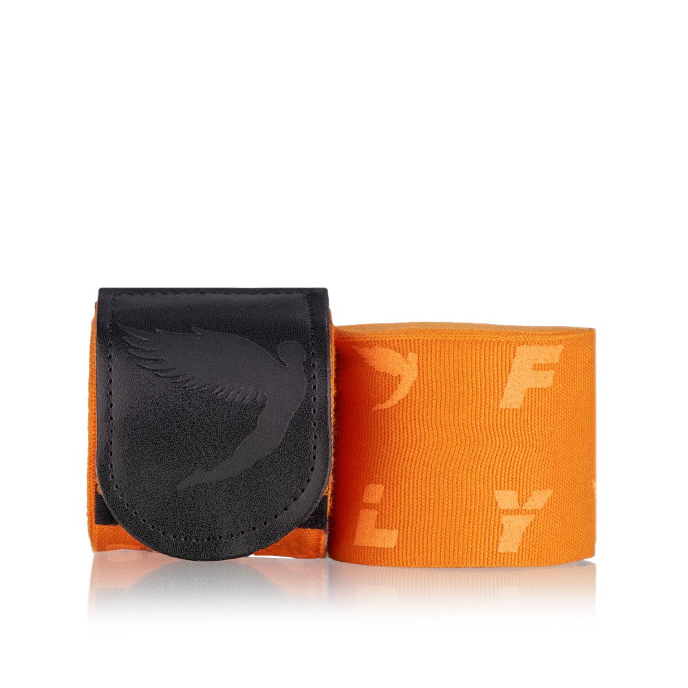Boxerské bandáže Fly Monogram - oranžové