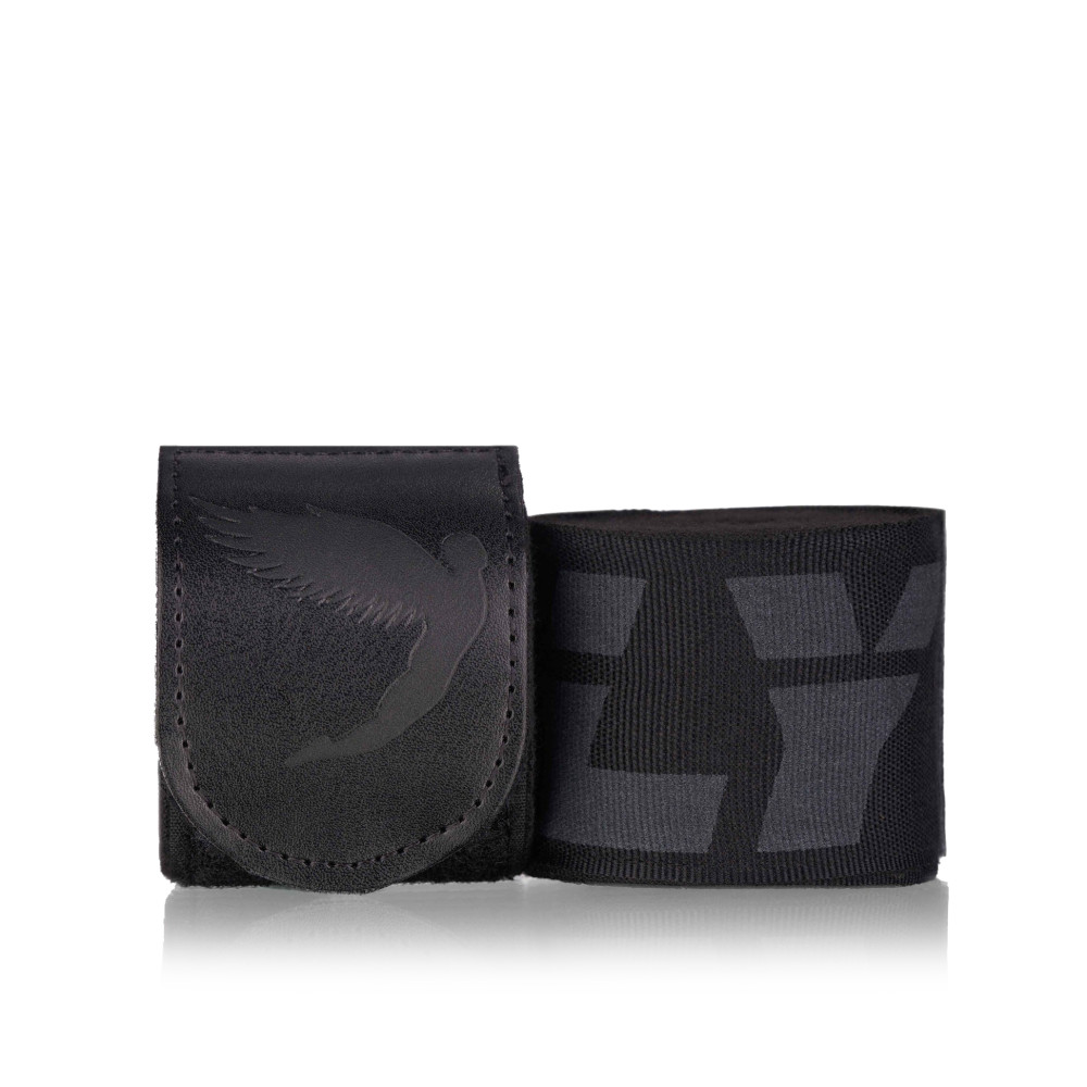 Boxerské bandáže Fly Logo - černé