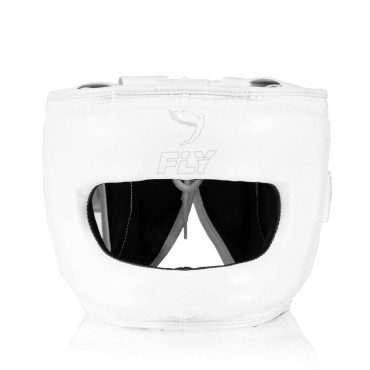 Headgear with nose guard Fly Superbar X - white