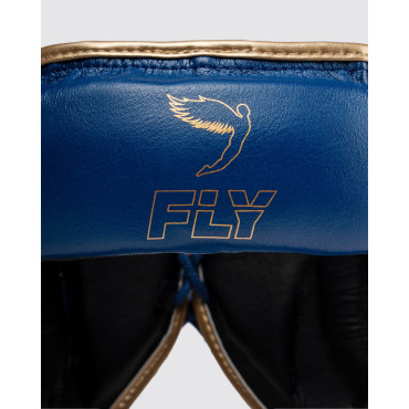Headgear with nose guard Fly Superbar X - blue / gold