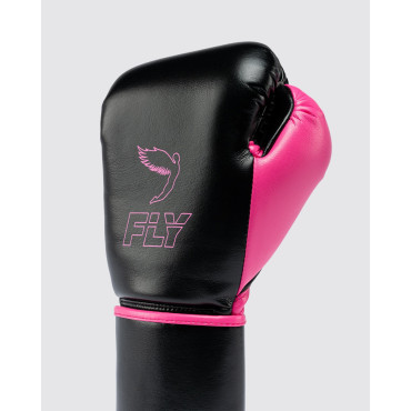 Boxing gloves Fly Superloop X - black / pink