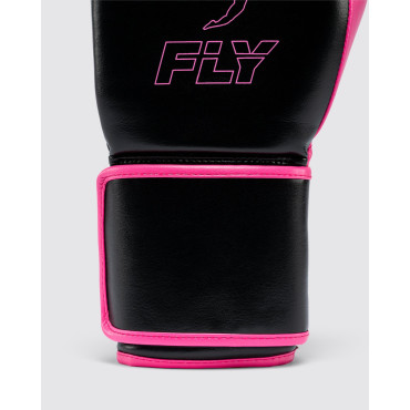 Boxing gloves Fly Superloop X - black / pink
