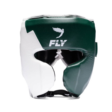 Boxerská helma Fly KNIGHT X - zelená / bílá