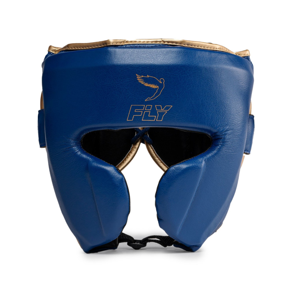 Boxing headgear Fly KNIGHT X - space blue / gold