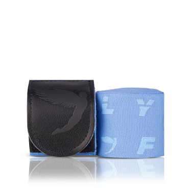 Boxerské bandáže Fly Monogram - světle modré