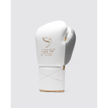 Boxerské rukavice Fly Superlace Pro X-2 - bílá / stříbrná