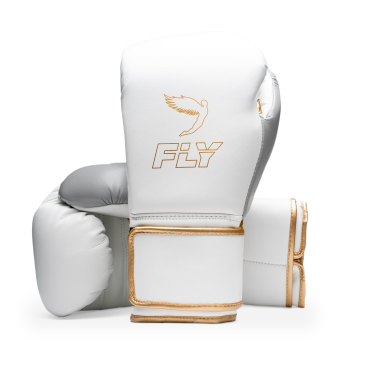Boxerské rukavice Fly Superloop Pro X-2 - bílá / stříbrná