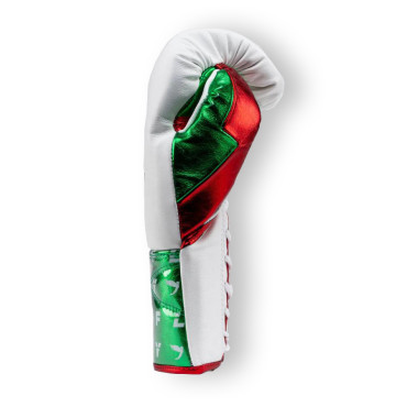 Boxerské rukavice Fly Superlace LIGHTNING - zelená / bílá