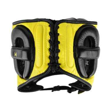 Boxing headgear HIT N MOVE with nose guard - yellow